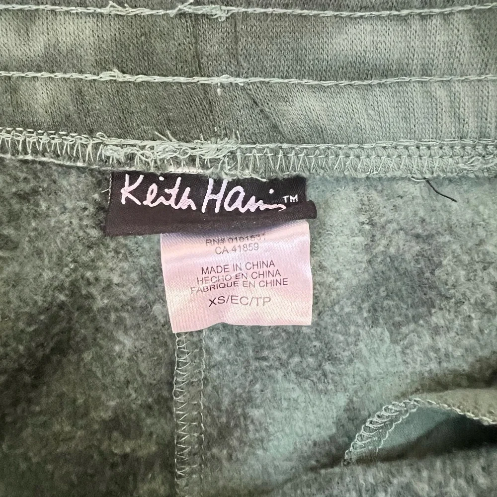 Men's Green Tie-Dye Joggers XS Keith Hering